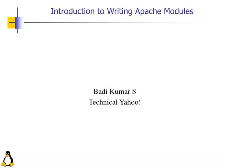 introduction to writing apache modules