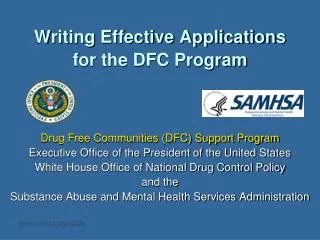 Writing Effective Applications for the DFC Program