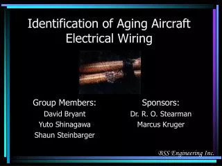 Identification of Aging Aircraft Electrical Wiring