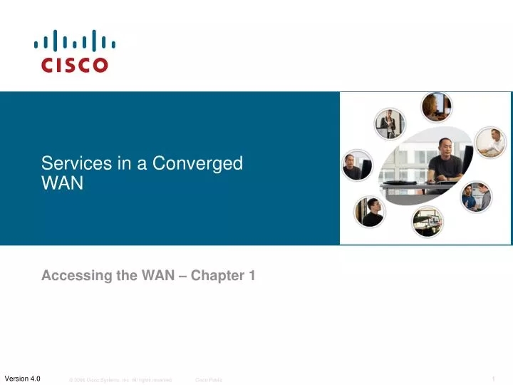 services in a converged wan