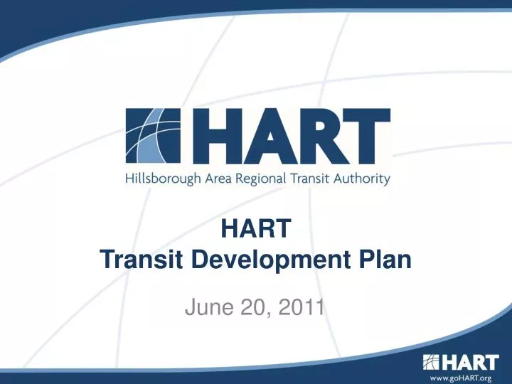hart transit development plan
