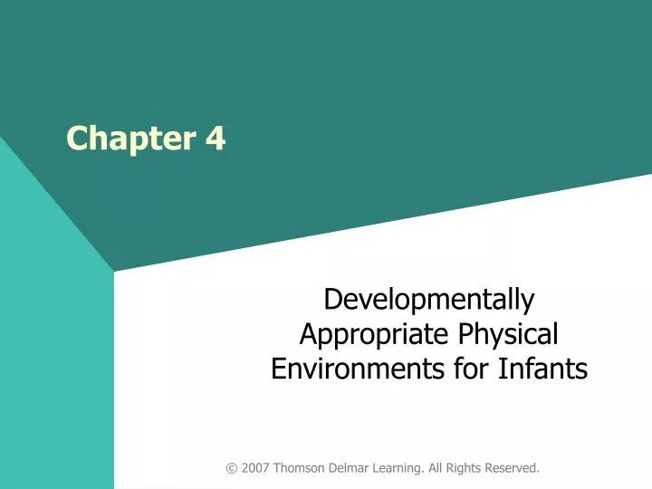 developmentally appropriate physical environments for infants