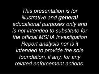 Coal Mine Fatal Accident 2007-05 &amp; 06