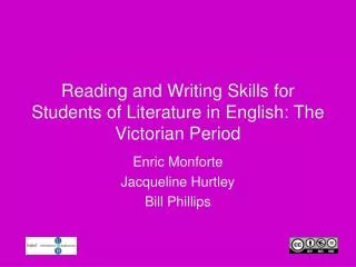 Reading and Writing Skills for Students of Literature in English: The Victorian Period