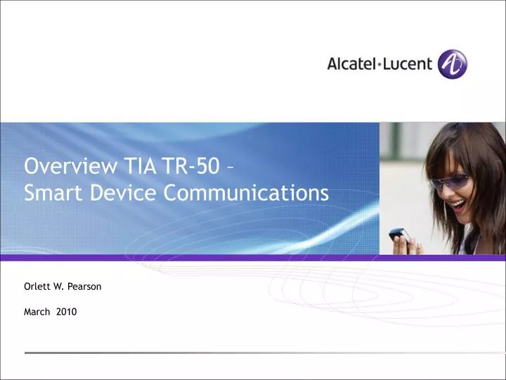 overview tia tr 50 smart device communications