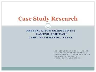 Case Study Research