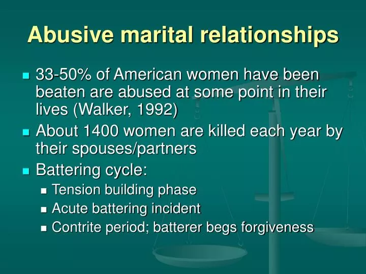 abusive marital relationships