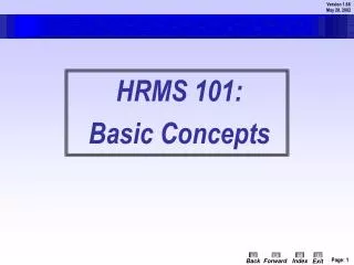 HRMS 101: Basic Concepts