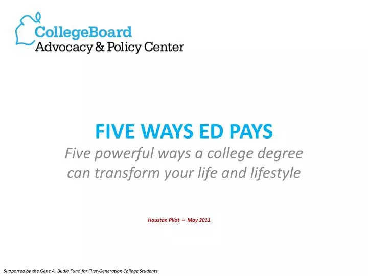 five ways ed pays