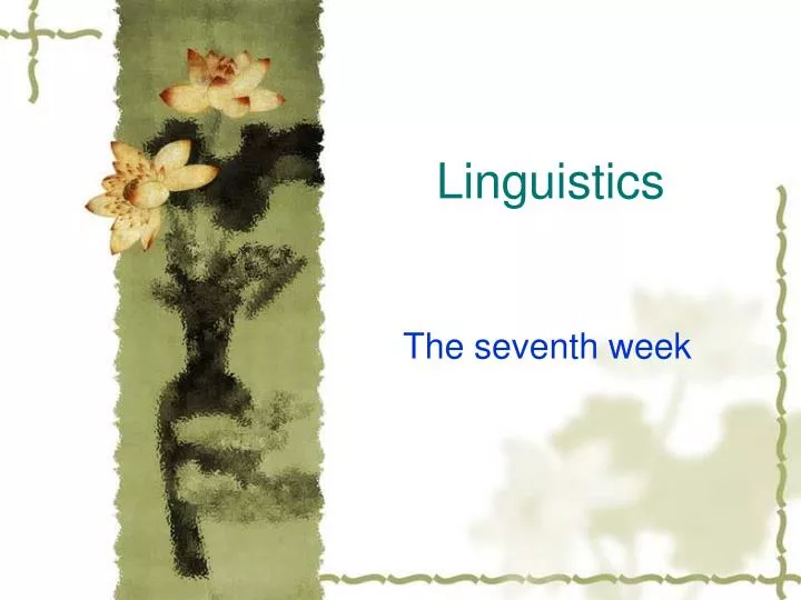 linguistics