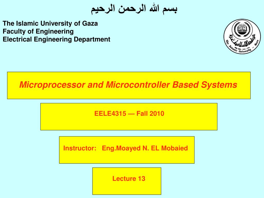 PPT - Microprocessor and Microcontroller Based Systems PowerPoint ...