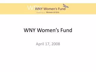 WNY Women’s Fund