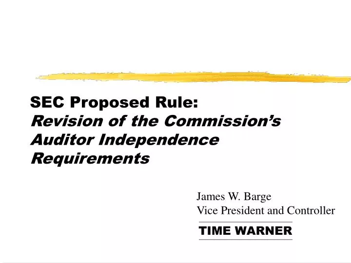 sec proposed rule revision of the commission s auditor independence requirements