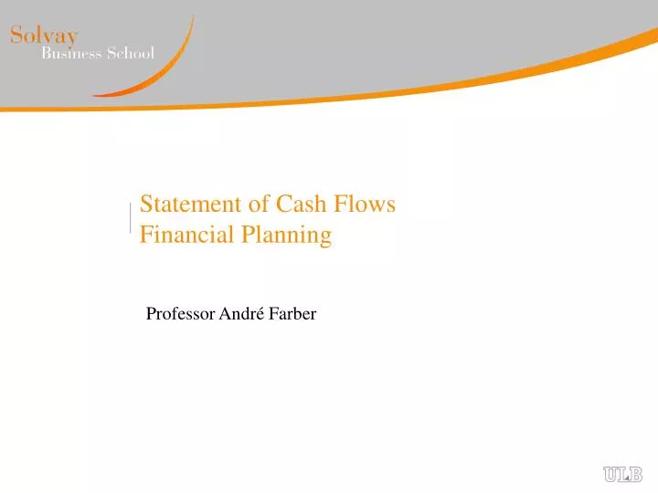 statement of cash flows financial planning