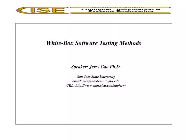 white box software testing methods