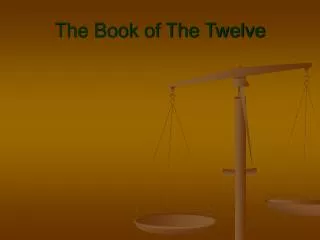 The Book of The Twelve