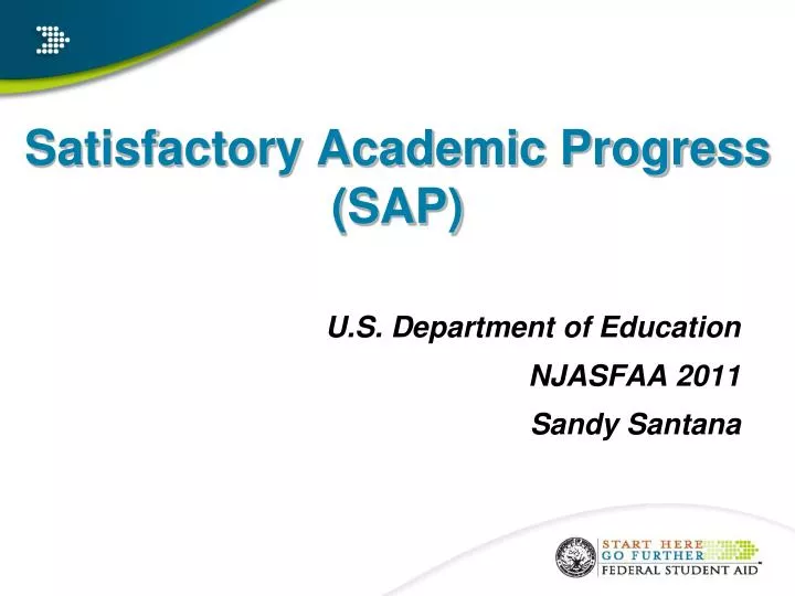 satisfactory academic progress sap