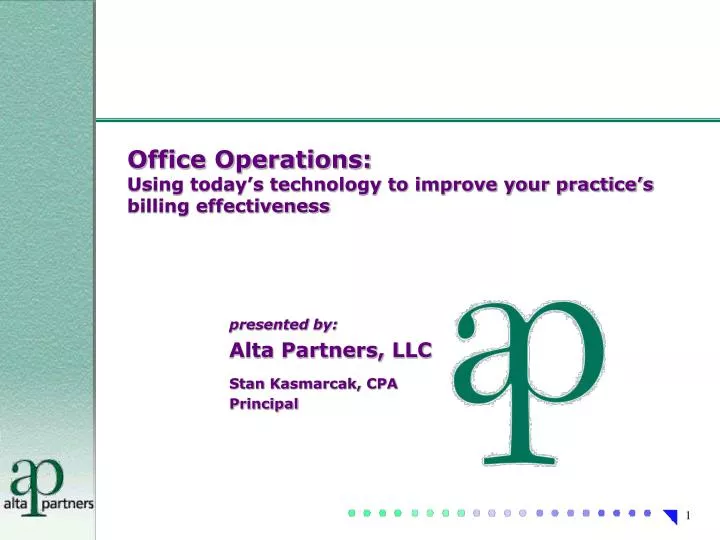 office operations using today s technology to improve your practice s billing effectiveness