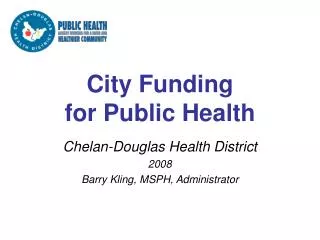 City Funding for Public Health