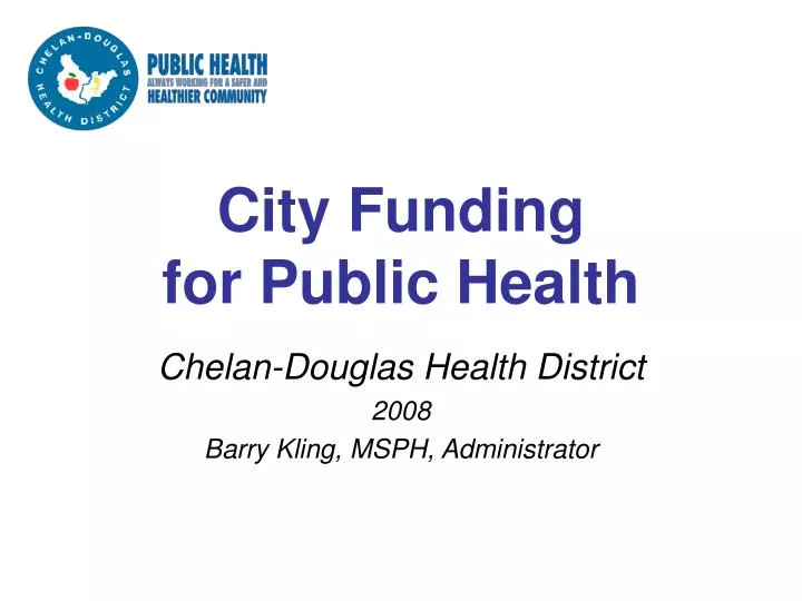 city funding for public health