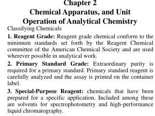 Chapter 2 Chemical Apparatus, and Unit Operation of Analytical Chemistry