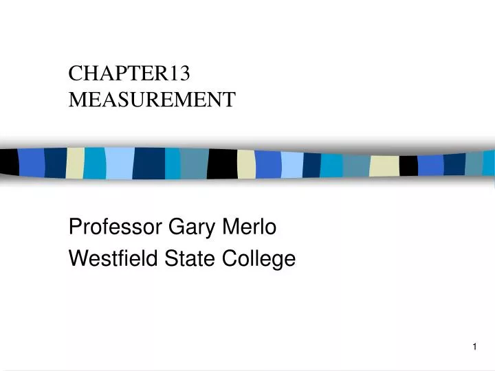 chapter13 measurement