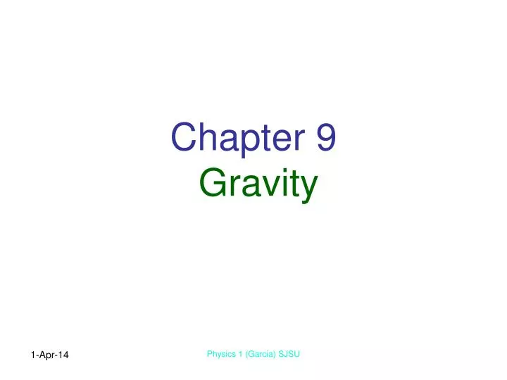chapter 9 gravity