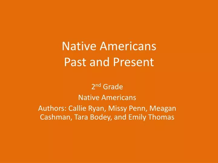 native americans past and present