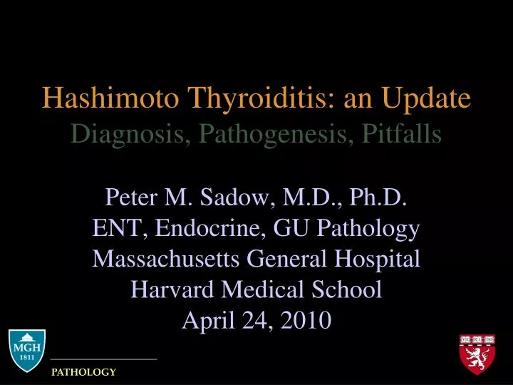 hashimoto thyroiditis an update diagnosis pathogenesis pitfalls