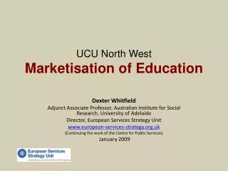 UCU North West Marketisation of Education