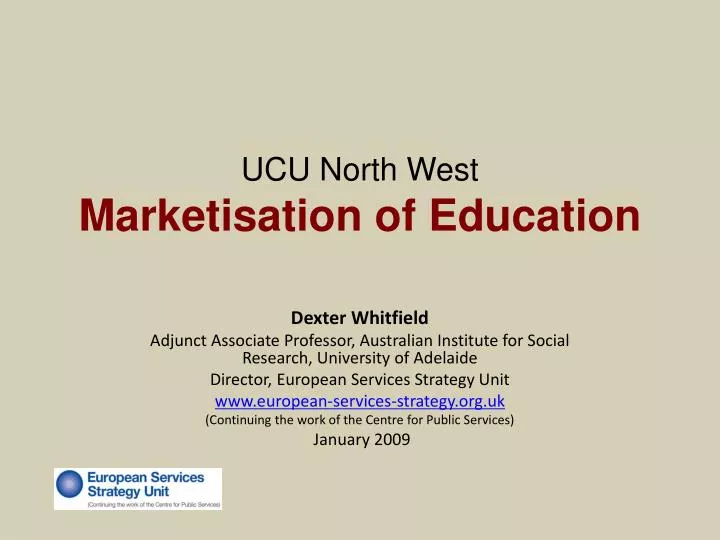 ucu north west marketisation of education