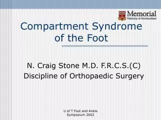 Compartment Syndrome of the Foot