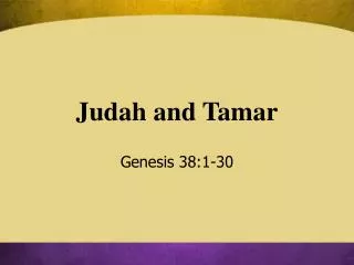 Judah and Tamar