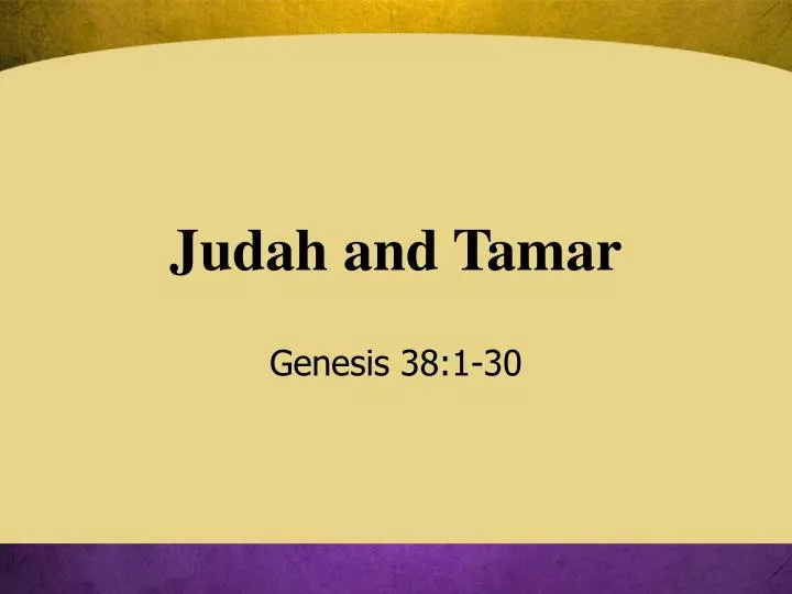 judah and tamar