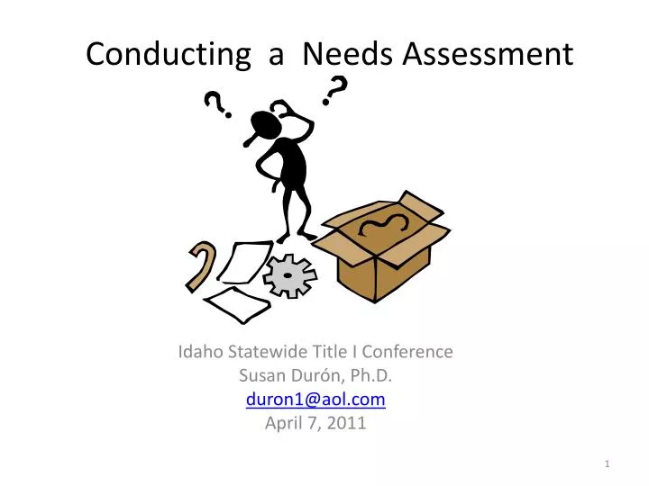 conducting a needs assessment