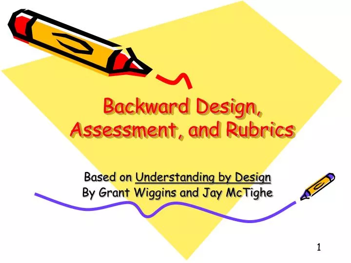 backward design assessment and rubrics