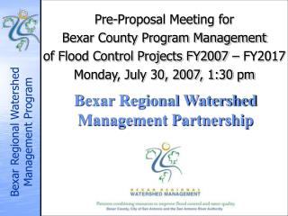 Bexar Regional Watershed Management Partnership