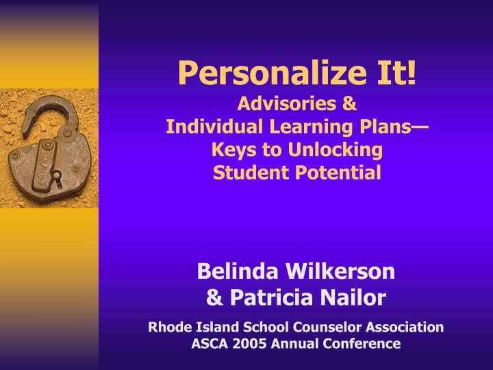 personalize it advisories individual learning plans keys to unlocking student potential