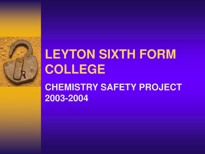 leyton sixth form college