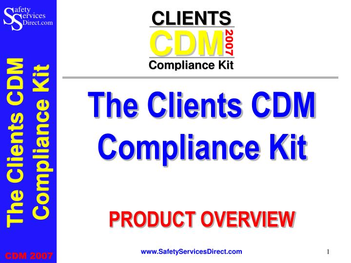 the clients cdm compliance kit product overview