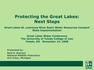 Protecting the Great Lakes: Next Steps