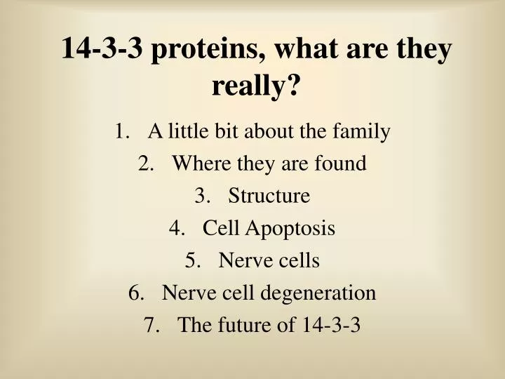 14 3 3 proteins what are they really