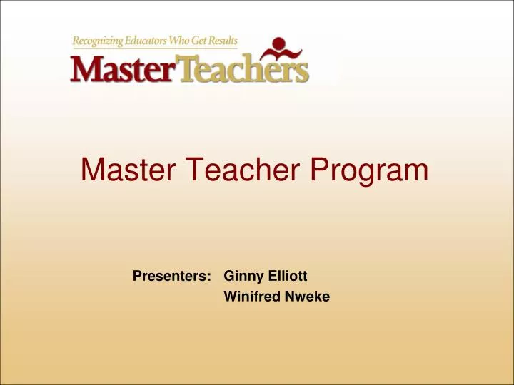 master teacher program