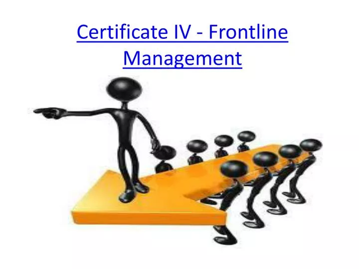 certificate iv frontline management