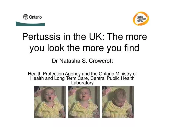 pertussis in the uk the more you look the more you find