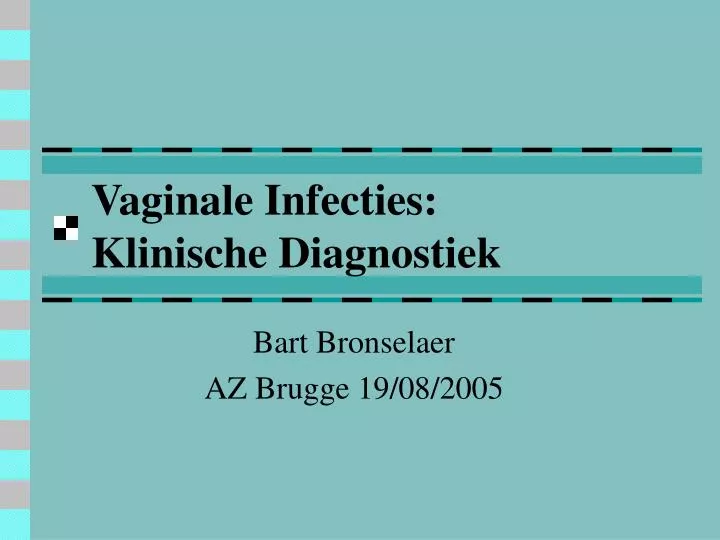 vaginale infecties klinische diagnostiek