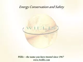 Energy Conservation and Safety