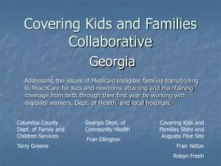 Covering Kids and Families Collaborative