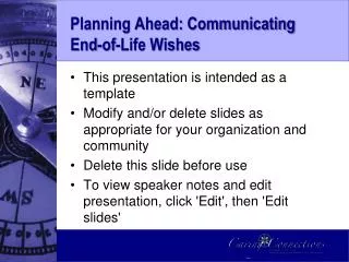 Planning Ahead: Communicating End-of-Life Wishes