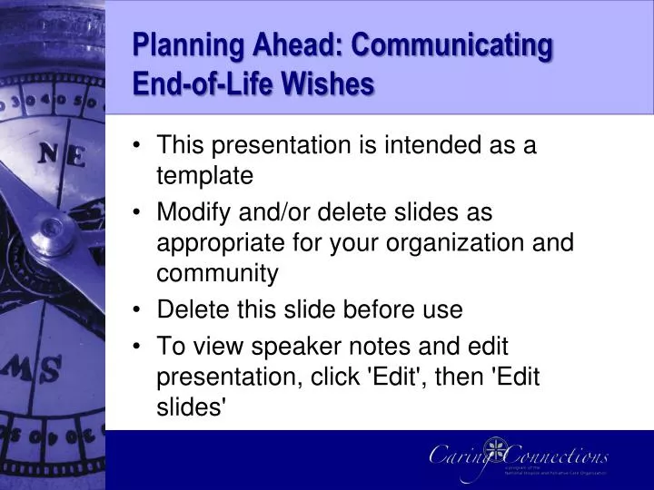 planning ahead communicating end of life wishes